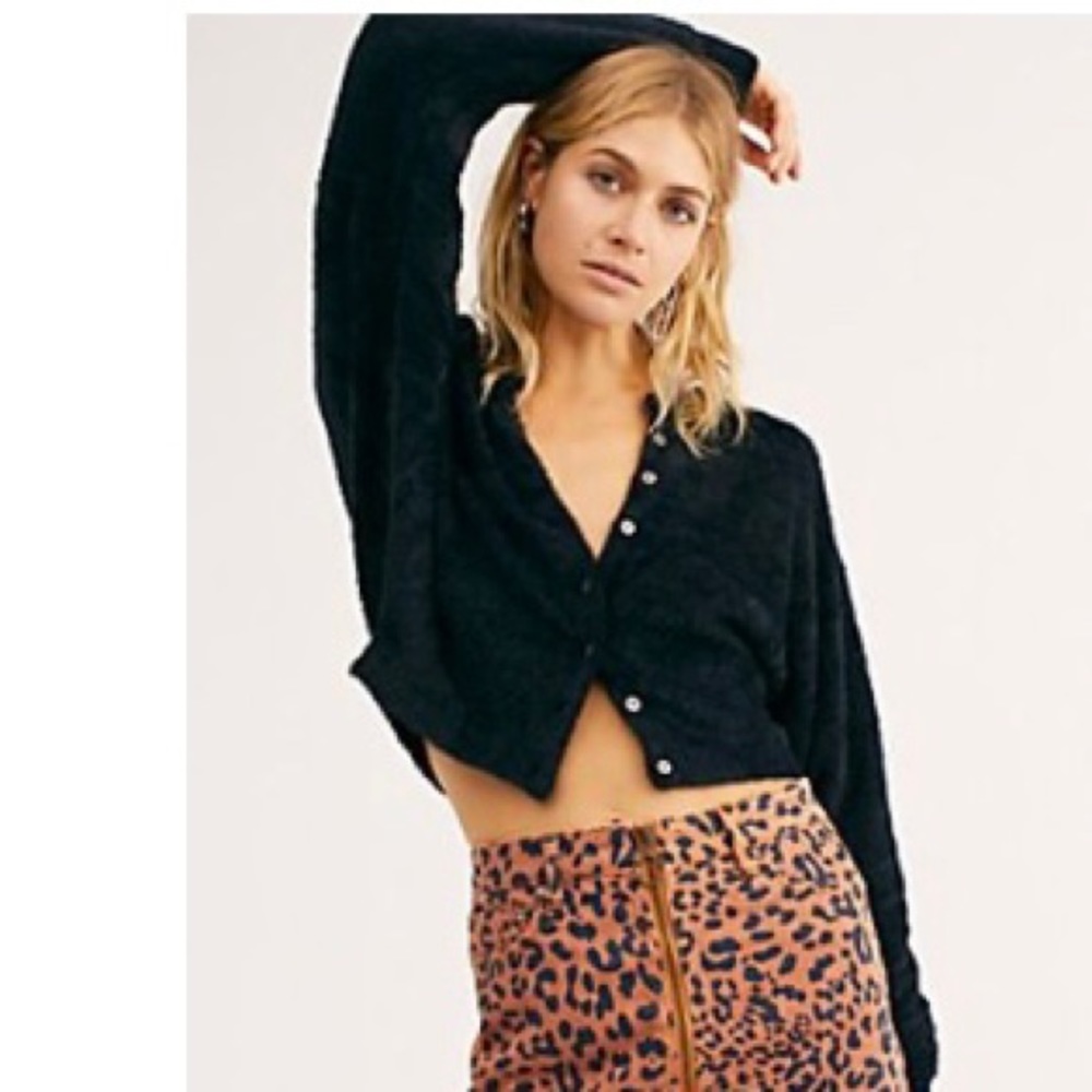 Free People FP One Allegra Cardigan - Black